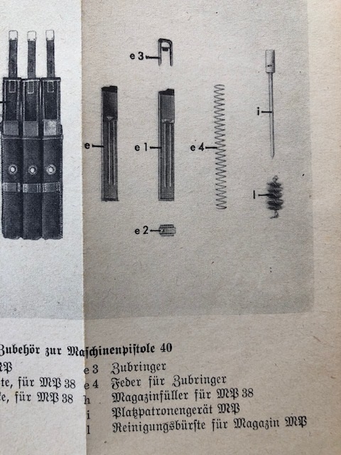 Platzpatronengerät as depicted in the D167/1 Manual from 1942